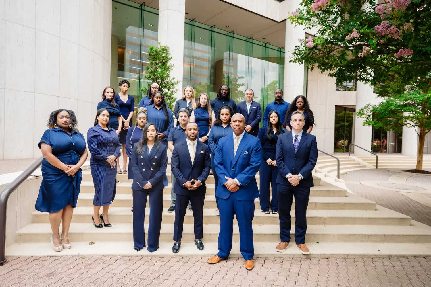 The Greathouse Trial Law team outside their Atlanta office
