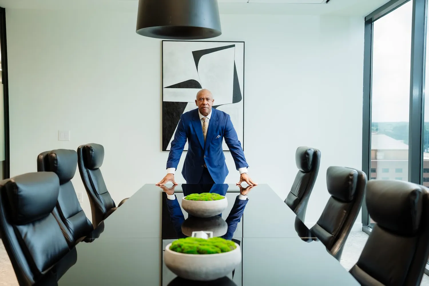 Greathouse Trial Law attorney in the firm conference room